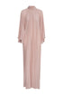 Boho Crepe Chine Maxi Dress / Dust Pink
